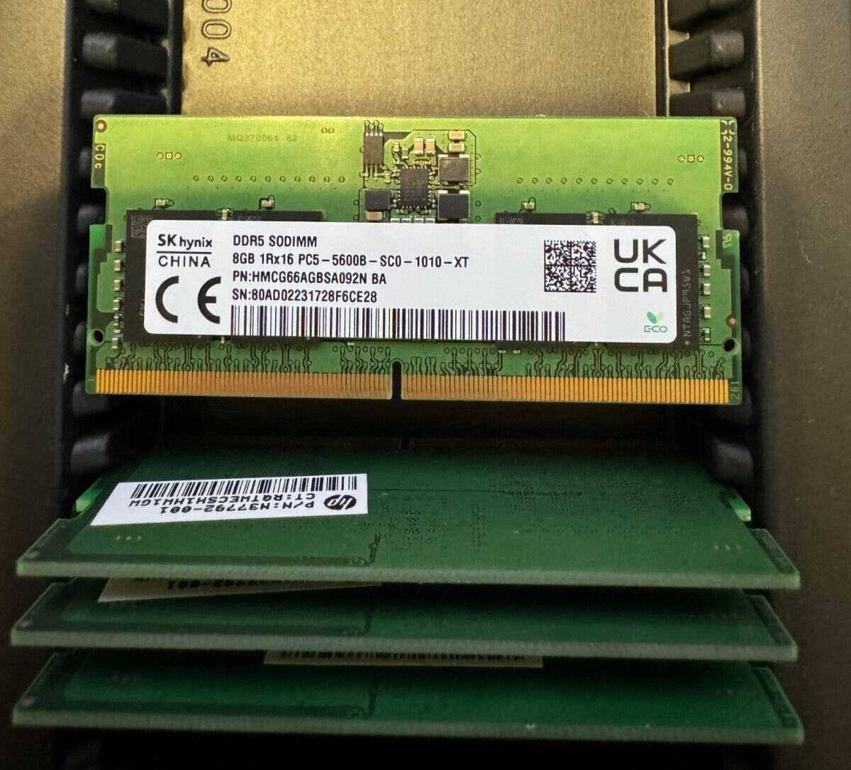 SK Hynix 16GB (2x8GB) DDR5 5600MHz SODIMM Laptop Memory RAM, HMCG66AGBSA092N Main Image