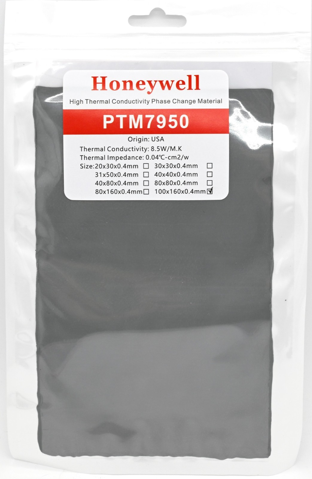 Honeywell PTM7950 100x160x0.4mm Phase Change Thermal Paste Laptop CPU Graphics Main Image